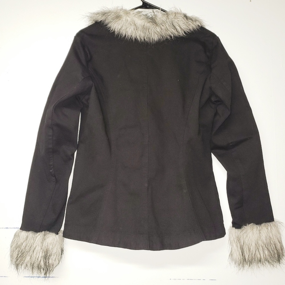 🆕️ Tripp NYC Coat Jacket Goth Punk XL Black - Picture 2 of 5